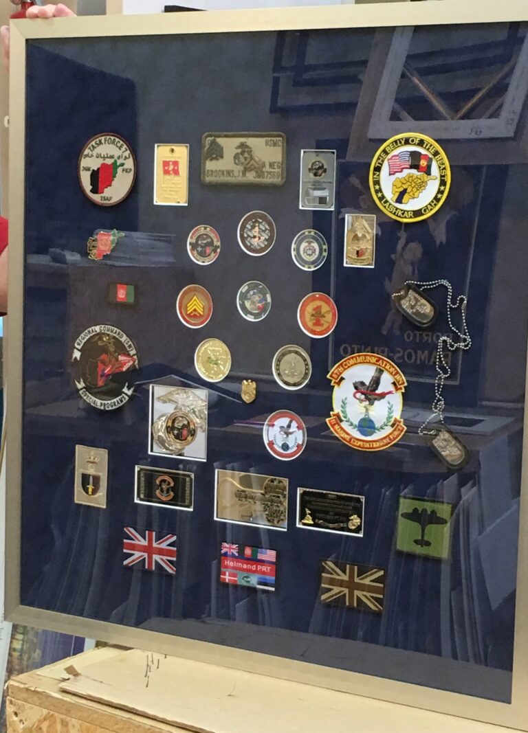 Framed Patches and Coins
